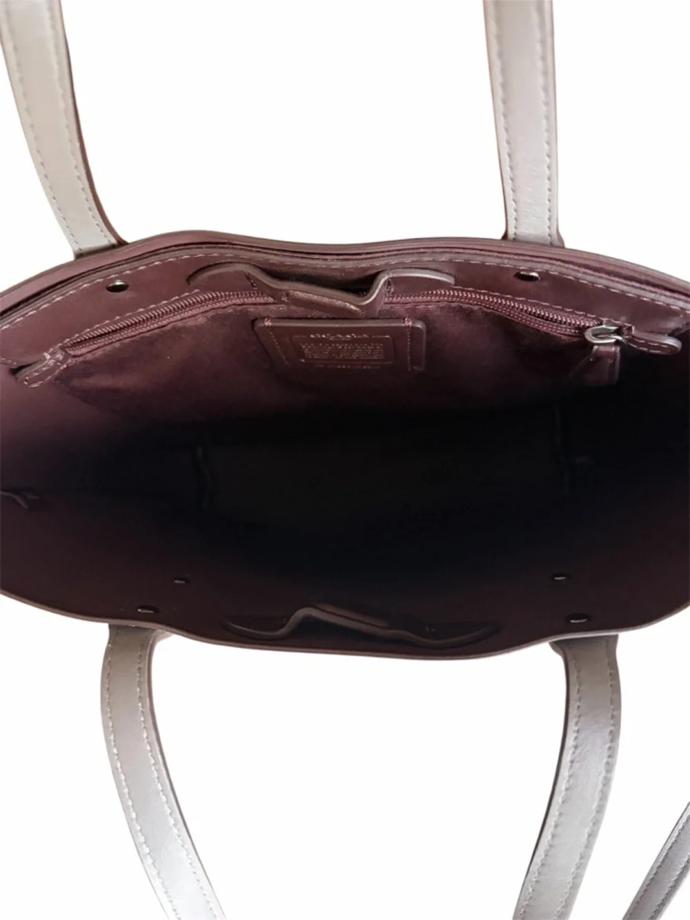 Coach Central Shopper leather tote with strap